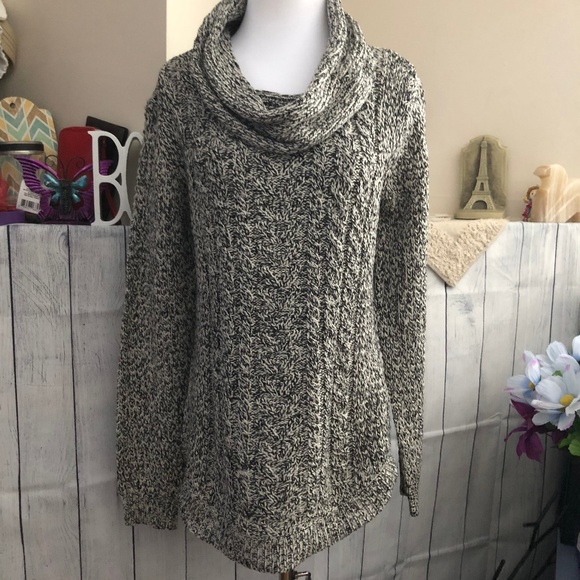 RD Style Sweaters - RD Style Sz M Cowl Neck Cable Sweater *84H*
